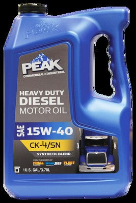 Spitzenwert, PEAK Heavy Duty Diesel Synthetic Blend Motor Oil SAE 15W-40 5 Gallonen