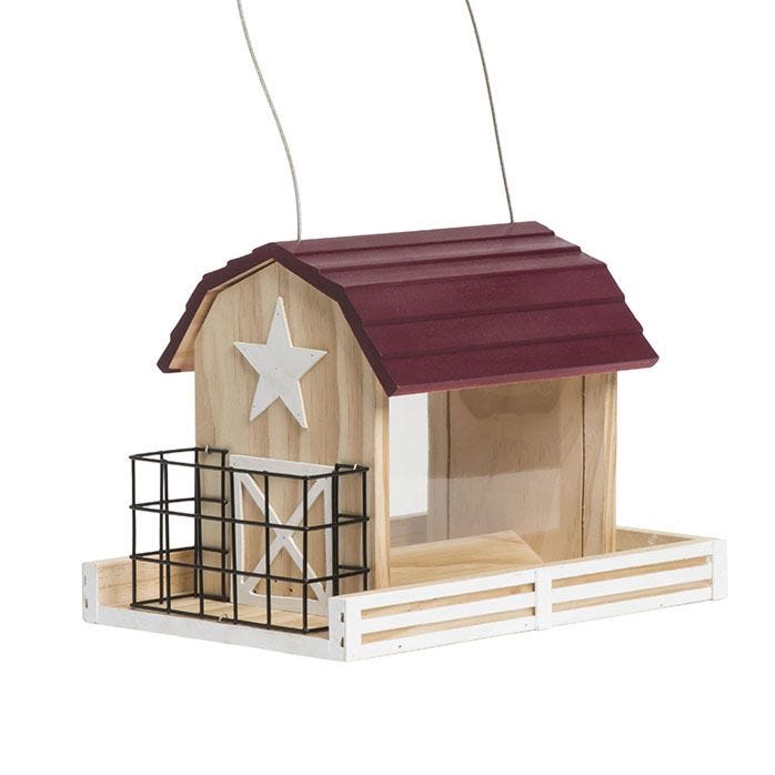 Perky-Pet, Perky-Pet® Star Barn Holzhäuschen Vogelfutterhaus