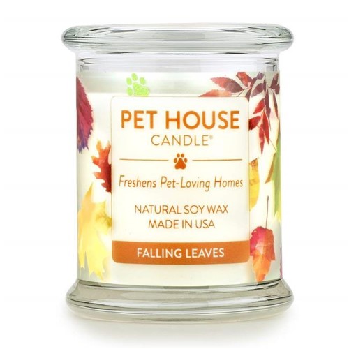 Haustier Haus, Pet House Falling Leaves Kerze