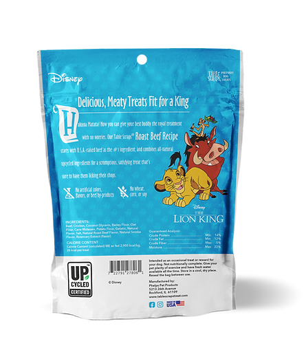 Phelps Haustierprodukte, Phelps Pet Disney Tischabfälle Premium Hundeleckerlis: Roastbeef-Rezept