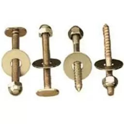 Plumb Pak, Plumb Pak Toilette Bolzen & Schrauben-Sets, verchromt 1/4" x 2-1/2"