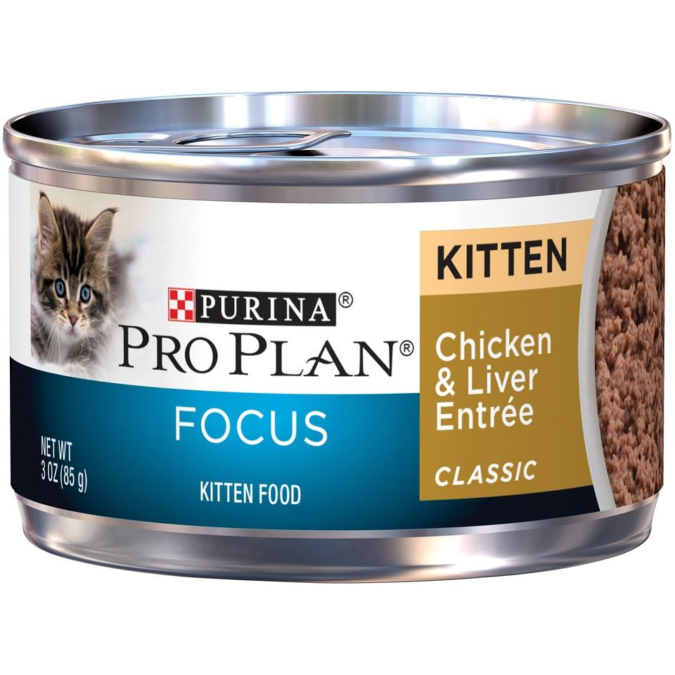 Purina Pro Plan, Purina Pro Plan Focus Kitten Classic Huhn und Leber Entree Katzendosenfutter