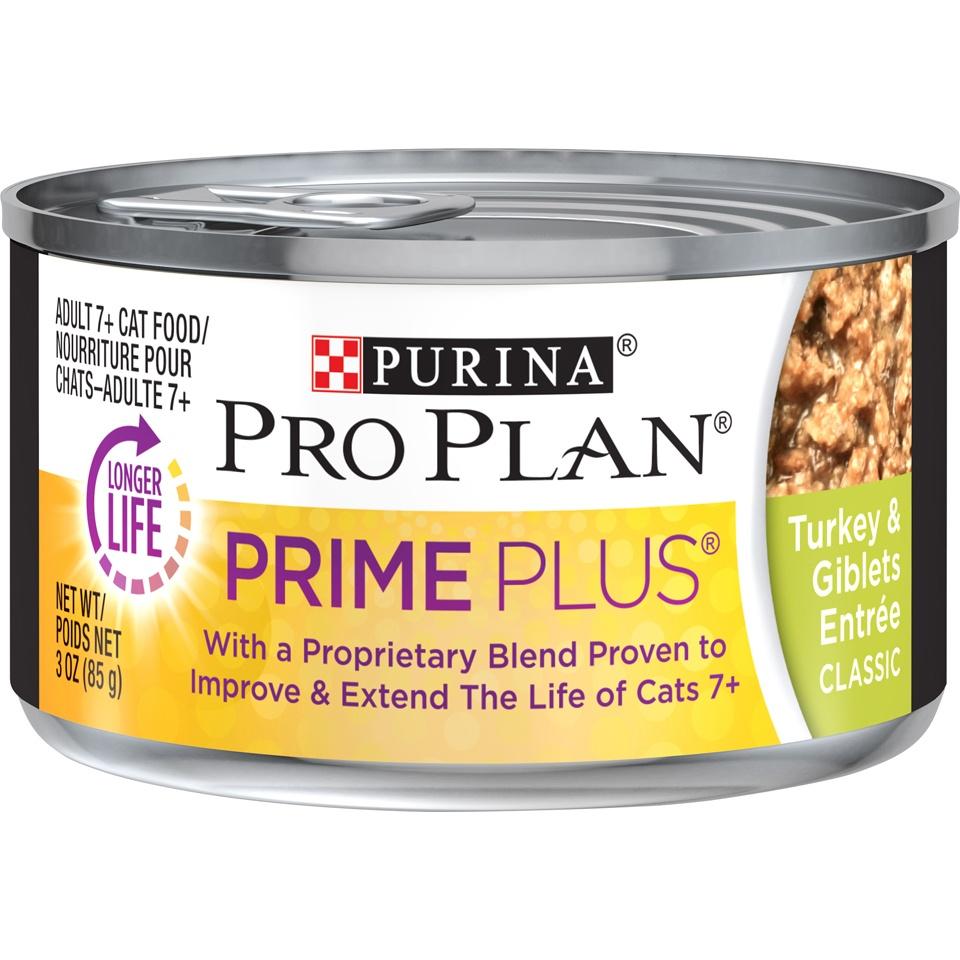 Purina Pro Plan, Purina Pro Plan Prime Plus Adult 7+ Truthahn und Innereien Dosenfutter für Katzen