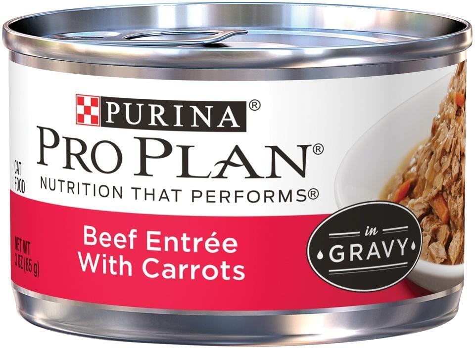 Purina Pro Plan, Purina Pro Plan Savor Adult Rindfleisch in Bratensoße mit Karotten Dosenfutter für Katzen