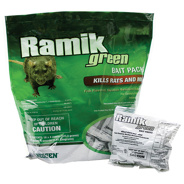 Ramik, RAMIK GREEN MINI RATTEN- UND MÄUSEKÖDERPACKUNGEN