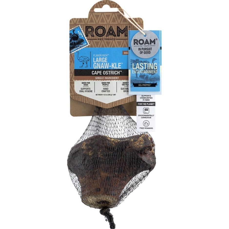 Roam Pet Treats, Roam Gnaw-KLE Bone Cape Strauß