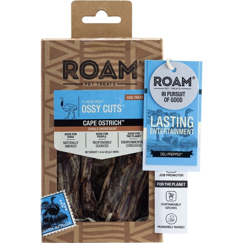 Roam Pet Treats, Roam Ossy schneidet Kap Strauß