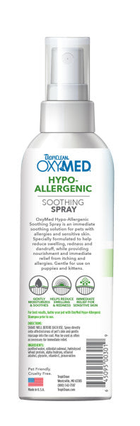 Tropiclean, TropiClean OxyMed Hypoallergenes Anti-Juckreiz-Spray