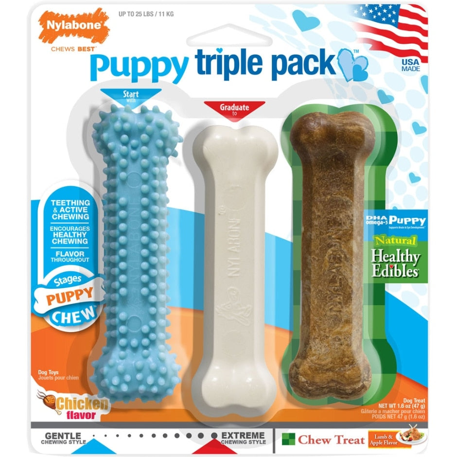 Nylabone, WELPE KAUEN VIELFALT PACK